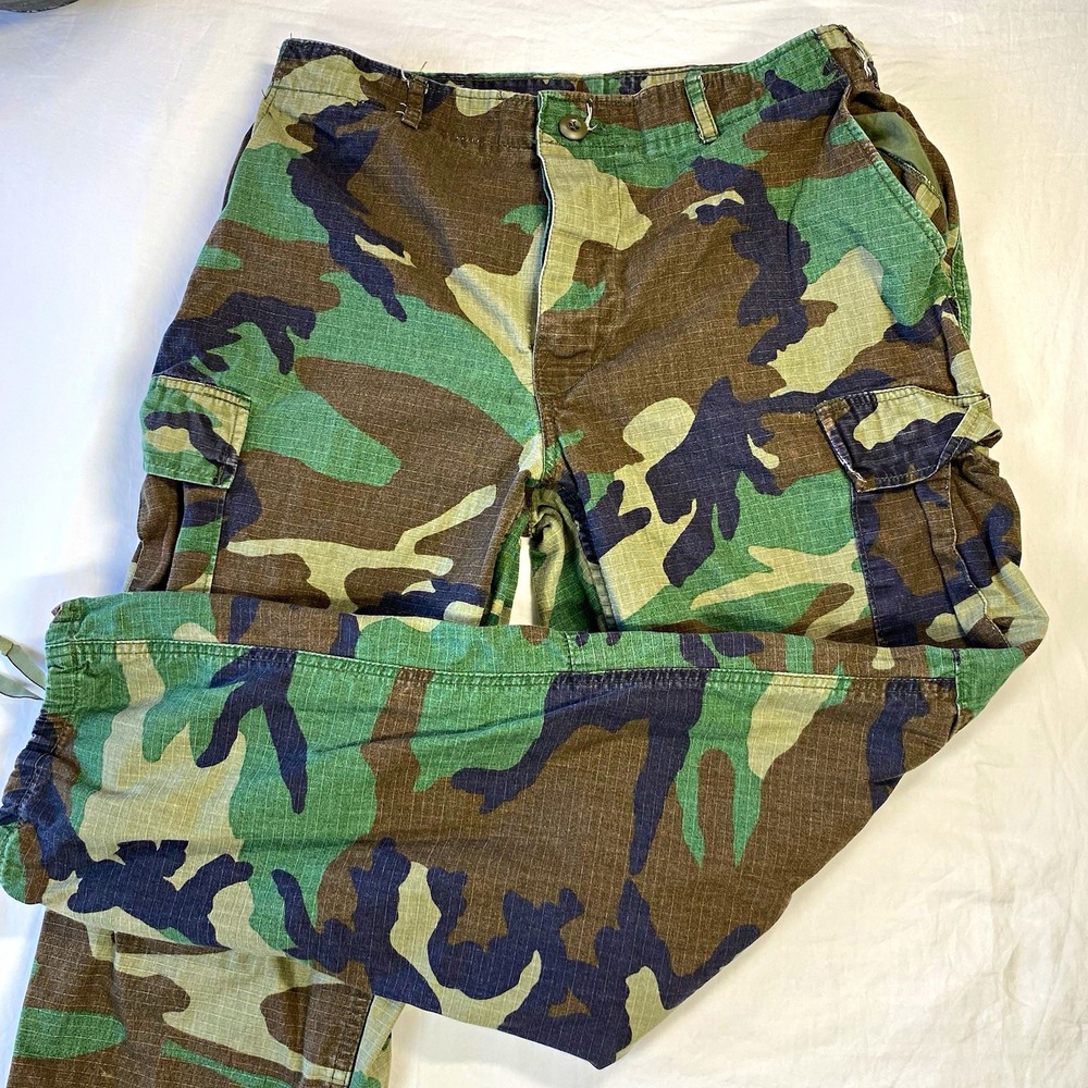 Tru-Spec Woodland Camouflage‎ BDU Cargo Pants Trousers Medium Regular